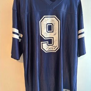 Source Unknown Navy Romo Cowboys Blue Jersey with White Accents